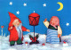 Buon Anno Natale GNOME Vintage Cartolina CPSM #PBA981.IT - Nouvel An