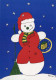 Buon Anno Natale PUPAZZO Vintage Cartolina CPSM #PAZ653.IT - Nieuwjaar