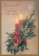 Buon Anno Natale CANDELA Vintage Cartolina CPSM #PAZ531.IT - Nouvel An