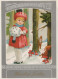 Buon Anno Natale BAMBINO Vintage Cartolina CPSM #PAY699.IT - New Year