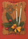 Buon Anno Natale CANDELA Vintage Cartolina CPSM #PAZ591.IT - New Year