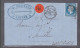 Un Timbre  N° 14       20 C Bleu   Foncé   Sur Lettre Cachet   Amiens  1860   Destination Montlieu - 1853-1860 Napoleone III