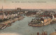 EP 6  -(44) NANTES  -  LE QUAI DE LA FOSSE ET LES ILES FEYDEAU ET GLORIETTE  - CARTE COLORISEE  - 2 SCANS - Nantes