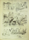 La Caricature 1884 N°245 Etretat Yport Fécamp (76) Robida Coquelin Par Luque - Revistas - Antes 1900