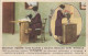 FI 5  - CARTE PUBLICITAIRE MEUBLES SINGER - MISE EN SITUATION DU MEUBLE ET MACHINE A COUDRE - Cie SINGER , MARMANDE (47) - Advertising