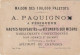 FI 6 - CHROMO PUBLICITAIRE VETEMENTS - MAISON DES 100 000 PALETOTS  A. PAQUIGNON , PERIGUEUX - " LE GOUT " - CUISINIERS - Andere & Zonder Classificatie