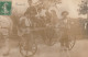 EP 19 -(49) POUANCE  - CARTE PHOTO DEFILE ( 1913 ) -  ATTELAGE ET MUSICIENS  (ESPAGNE) - 2 SCANS - Other & Unclassified