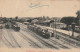 GU 4 -(61) L'AIGLE , LAIGLE -  LA GARE ( VUE INTERIEURE)  -  LOCOMOTIVES , WAGONS CDE VOYAGEURS  -  2 SCANS - L'Aigle