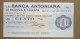 BANCA ANTONIANA DI PADOVA E TRIESTE, 100 Lire 15.11.1976 UNIONE COMM. TRIESTE (A1.60) - [10] Scheck Und Mini-Scheck