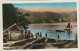 GU 14 -(63) LE LAC PAVIN  - ANIMATION -  PROMENEURS , CANOTEURS  - CARTE COULEURS  - 2 SCANS - Other & Unclassified