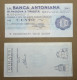 BANCA ANTONIANA DI PADOVA E TRIESTE, 100 Lire 15.11.1976 ASSOCIAZIONE COMMERCIANTI PADOVA (A1.61) - [10] Assegni E Miniassegni