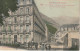 GU Nw - (65) CAUTERETS -  LE GRAND HOTEL D'ANGLETERRE ET LE BOULEVARD LATAPIE - CARTE COLORISEE  - ANIMATION - 2 SCANS - Cauterets