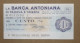 BANCA ANTONIANA DI PADOVA E TRIESTE, 100 Lire 15.11.1976 UNIONE COMMERCIANTI TRIESTE (A1.65) - [10] Assegni E Miniassegni