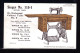 SINGER SEWING MACHINE - CARTE PUBLICITAIRE - ITALY - Ref  053 - Advertising