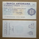 BANCA ANTONIANA DI PADOVA E TRIESTE, 100 Lire 01.12.1976 ASSOCIAZIONE COMMERCIANTI PADOVA (A1.66) - [10] Assegni E Miniassegni