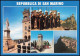 San Marino Mehrbild-AK U.a. Milizia Uniformata   Veduta Aerea Della Città 1980 - Saint-Marin