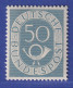 Bundesrepublik 1951 Posthornsatz 50Pfg-Wert Mi.-Nr. 134 ** - Neufs