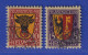 Schweiz 1918 Pro Juventute Wappen Mi.-Nr. 143-44 Satz 2 Wte. Gestempelt - Sonstige & Ohne Zuordnung