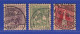 Schweiz 1917 Pro Juventute Trachten Mi.-Nr. 133-135 Satz Kpl. Gestempelt - Autres & Non Classés