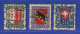 Schweiz 1921 Pro Juventute Wappen Mi.-Nr. 172-74 Satz 3 Werte Gestempelt - Andere & Zonder Classificatie