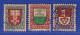 Schweiz 1919 Pro Juventute Wappen Mi.-Nr. 149-51 Satz 3 Werte Gestempelt - Andere & Zonder Classificatie