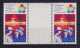 DDR 1973 Weltfestspiele Mi.-Nr. 1864 Mit Plattenfehler I Im Zwischenstegpaar ** - Unused Stamps