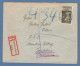 Saar 1934 Volkshilfe 3Fr. Mi.-Nr. 176 Als EF Auf R-Bf. V. Bildstock N. Jerusalem - Cartas & Documentos