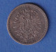 Deutsches Kaiserreich Silber-Kursmünze 50 Pfennig 1876 B Vz - Autres & Non Classés