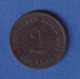 Deutsches Reich Kursmünze 2 Pfennig 1874 D Ss - Other & Unclassified