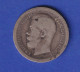 Russland Silbermünze  Zar Nikolaus II. 50 Kopeken Münzzeichen * 1896 - Rusia