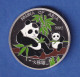 Nordkorea 2002 Silbermünze 2 Won Pandas Teilkoloriert 7g Ag999 PP - Autres – Asie