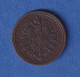 Deutsches Reich Kursmünze 1 Pfennig 1886 A Ss - Altri & Non Classificati