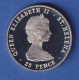 St. Helena 1981 Hochzeit Von Prinz Charles Und Lady Diana 25 Pence Ag925 - Andere & Zonder Classificatie