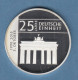 Silber-Medaille 25 Jahre Deutsche Einheit Berlin Brandenburger Tor 15g Ag 999 - Ohne Zuordnung