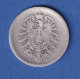 Deutsches Kaiserreich Silber-Kursmünze 50 Pfennig 1876 E Vz - Other & Unclassified