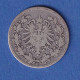 Deutsches Kaiserreich Silber-Kursmünze 50 Pfennig 1877 D Ss - Autres & Non Classés