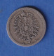 Deutsches Reich Kursmünze 5 Pfennig 1875 B Ss - Altri & Non Classificati