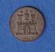 Hamburg Silber-Umlaufmünze 1 Dreiling 1855 Ss-vz - Altri & Non Classificati