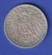Dt. Kaiserreich Bayern 3-Mark Silbermünze König Otto 1912 D Vz  - Autres & Non Classés
