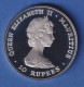 Mauritius 1981 Hochzeit Von Prinz Charles Und Lady Diana 10 Rupees Ag925 - Sonstige & Ohne Zuordnung