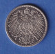 Deutsches Kaiserreich Silber-Kursmünze 1 Mark 1910 F Stg - Altri & Non Classificati