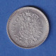Deutsches Kaiserreich Silber-Kursmünze 1 Mark 1875 D - Altri & Non Classificati
