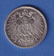 Deutsches Kaiserreich Silber-Kursmünze 1 Mark 1903 G Stg - Autres & Non Classés