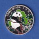Nordkorea 2001 Silbermünze 2 Won Pandas Teilkoloriert 7g Ag999 PP - Sonstige – Asien