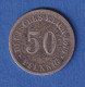 Deutsches Kaiserreich Silber-Kursmünze 50 Pfennig 1876 C Ss - Other & Unclassified