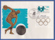 Offiz. DDR-Numisbrief Mit 10 Mark Gedenkmünze Olympiade 1988 Und DDR Block 94 - Autres & Non Classés