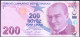 Turkey 200 Lirasi 2009 UNC P- 227e - Turquia