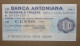 BANCA ANTONIANA DI PADOVA E TRIESTE, 100 Lire 18.07.1977 ASSOCIAZIONE COMMERCIANTI PADOVA (A1.75) - [10] Checks And Mini-checks