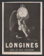 Lot De 5 Pubs Annee 1913/19/22/24 MONTRES Horlogerie LONGINES Gousset Chronographe Montres Gousset - Publicités