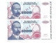 Bosnie Herzegovine Bosnia 10.000.000.000 Dinara 1993 UNC / NEUF - SPECIMEN - 2 Consecutives - Bosnia Y Herzegovina